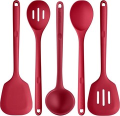 Silicone Kitchen Utensil Set High Heat Resistant 13.6in Long Nonstick Cookware