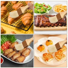 LXUEJIE 2PCS Basting Brush for Cooking, Boar Bristle Pastry Brush, Hardwood H…