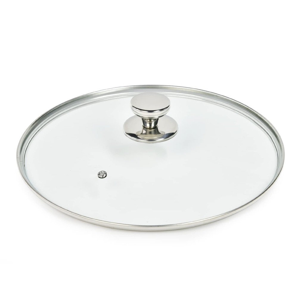 11″ Stainless Glass Lid for Frying Pan Skillets Tempered Replacement Cover