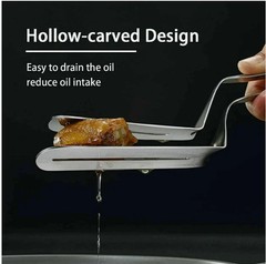 Kitchen Tongs Steak Clamp Stainless Steel Food Clip Bread Meat BBQ Cooking Tools