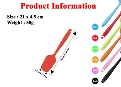 SILICONE SPATULAS 8.2 INCH SMALL RUBBER SPOON SPATULA HEAT RESISTANT SEAMLESS ON