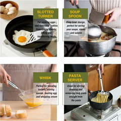 Stainless Steel Kitchen Utensil Set 28 Pcs Nonstick Cooking Tools with Silicone