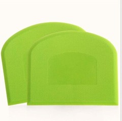Dough Cutter Dual Sided Flexible Plastic Bowl Scraper for Bread Pizza Pastry