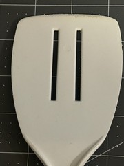 Vintage Tailor Made 2 Slot Spatula Turner Flipper Nylon Plastic White Taylor