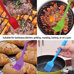 5 Pcs Silicone Basting & Pastry Brushes Set – Oil Brush for BBQ, Kitchen, Party