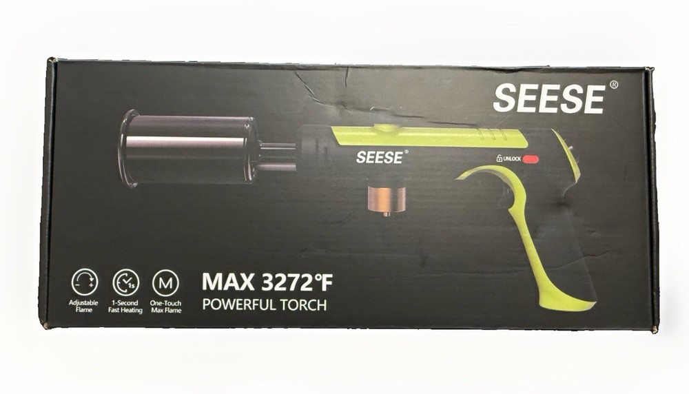 SEESE Powerful Torch Kitchen Cooking Grilling Propane Gun MT-920 Max 3272℉