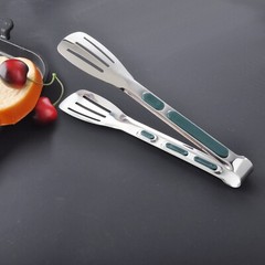 Stainless Steel Kitchen Tongs Food Serving Grill Multi Purpose Cooking Tongs US