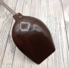Vintage Brown Nylon Solid Serving Basting Spoon Farmhouse Wood Handle Unbranded