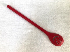 Vtg KOOL AID SPOON~Red Smiley Face Promotional 12″Stirring Mixer Plastic UTENSIL