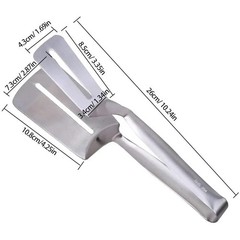 Stainless Steel Steak Clamp Food Bread Meat Clip Tongs BBQ Kitchen Cooking Tool