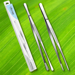Stainless Steel Cooking Tweezers Tongs 12 Inch Kitchen Tools 2 Pack