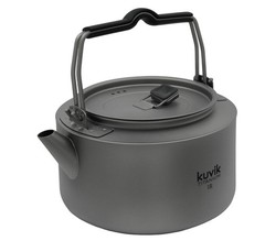Kuvik Titanium Kettle 1.0L (33.8 oz) – Ultralight and Compact Kettle for Back…