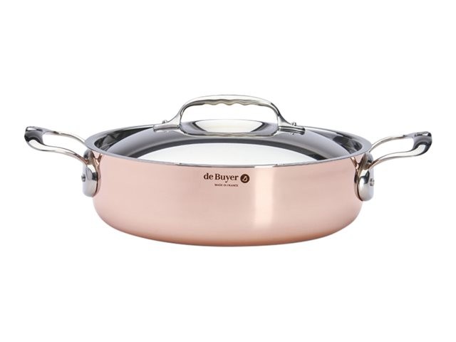 De Buyer Prima Matera low copper/stainless steel pot 28cm induc. Pot / DB6241-28