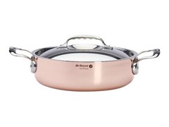 De Buyer Prima Matera low copper/stainless steel pot 28cm induc. Pot / DB6241-28