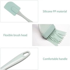 3PCS Silicone Spatula Set Cream Scraper Butter Cake Mixer Baking Tool