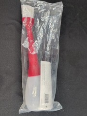 Pampered Chef BBQ BASTING Bottle & Brush #2704 Barbecue Silicone RED 12 In GRILL