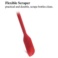 Silicone Spatula Set 4pcs Mini Flexible Scraper Tools for Jar Kitchen Makeup