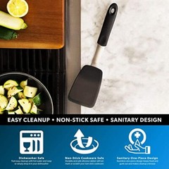 Di Oro Chef Series Standard Flexible Silicone Turner Spatula 600f Heat Resistant