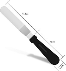 Icing Spatula, Offset Spatula, Stainless Steel with PP Plastic Handle Cake