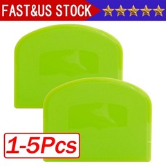 Dough Cutter Dual Sided Flexible Plastic Bowl Scraper for Bread Pizza Pastry