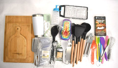 Bulk Lot 40 Kitchen Utensils Mixed Necessities Unbranded Tongs Grater Tumbler