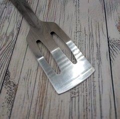 Slotted Servespoon Small Spatula Server Short Metal Turner Unbranded Lot of 2