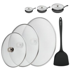 WRENYZK 3Pack Grease Splatter Screen for Frying Pan with Spatula, Stainless S…