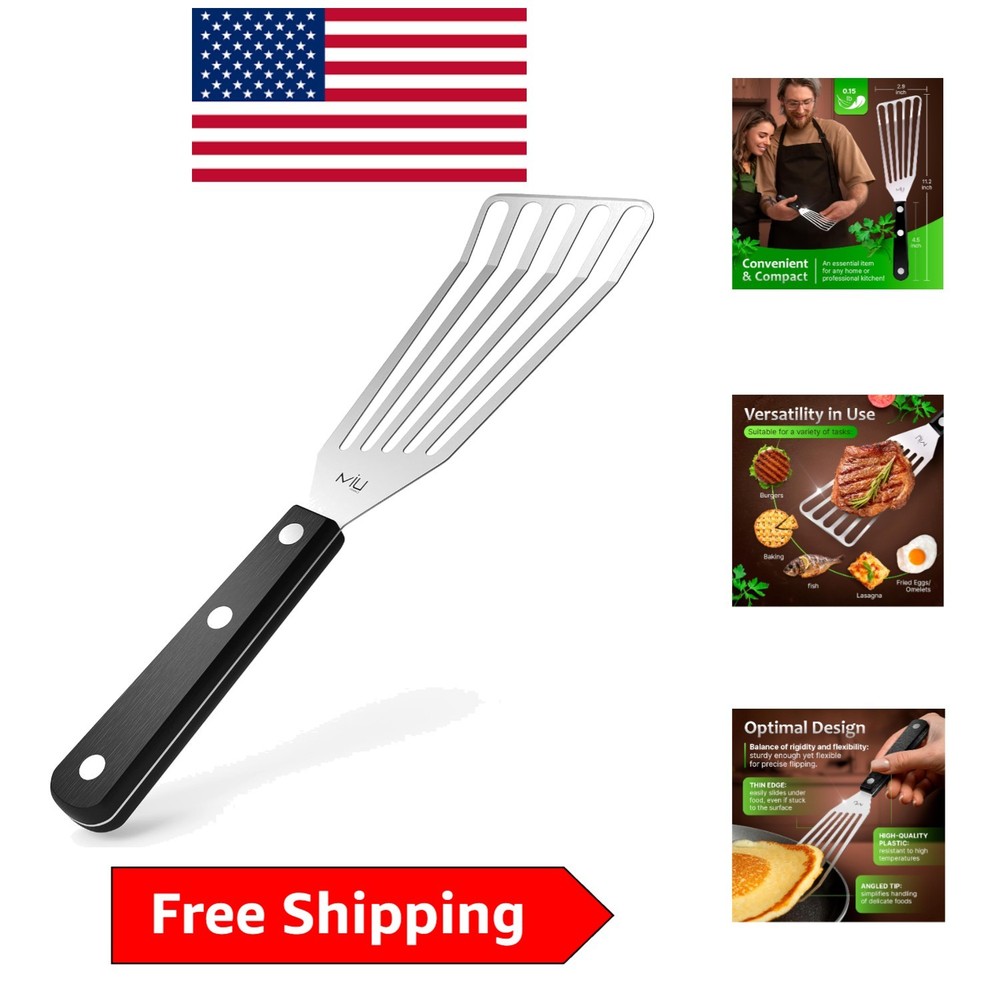 MIU Fish Spatula – Lightweight & Dishwasher Safe – Perfect for High-Heat Cooking