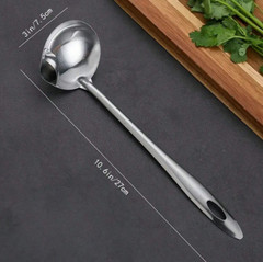 Stainless Steel Oil Separator Soup Ladle, Kitchen Fat Skimmer – Grease Strainer