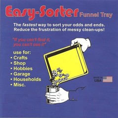 Easy Sorter Funnel Tray 9.5 x x 1.5 inches (3-Pack) Yellow