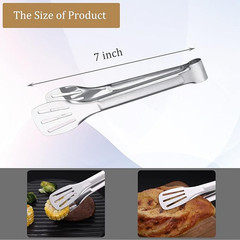 Stainless Steel Kitchen Tongs Serving Utensils BBQ Tongs For Cooking Heavy Duty