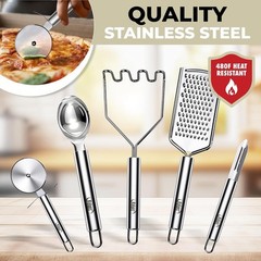 50 PCS Silicone Kitchen Utensils Set Complete Kitchen Set – 800°F Heat Resist…
