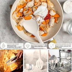 22PCS Silicone Cooking Utensils Set Heat Resistant Kitchen Tools $1.14 / count