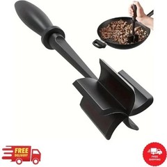 Pampered Chef Mix Chop Meat Chopper Black Nylon Crumble Mixer Masher