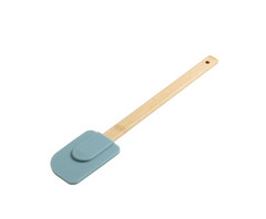 9 Piece Bamboo Kitchen Utensil Set Blue Cooking Gadgets Collection
