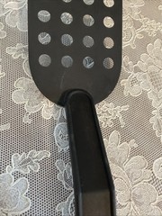 T-Fal Black Nylon Slotted Holes Spatula Plastic Lightweight Flipper Canada