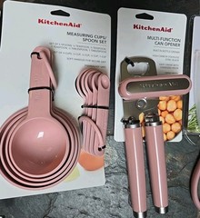 KITCHENAID (LOT OF 9) Kitchen Tools Utensils OHDRA *DRIED ROSE/PINK/MAUVE* New