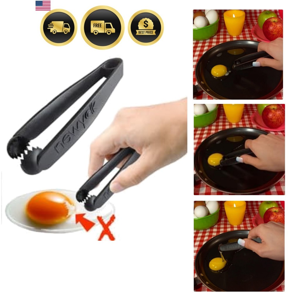 The Egg Tool. Engineered to instantly pick up that nasty glob of chalaza mem…