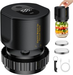 Electric Vacuum Sealer for Mason Jar – Vacuum Sealing Machine Kit with 10 Lids