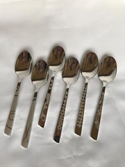 Roger Orfevre Le Thiers Polished Stainless Steel 6-Piece, Spoon Set