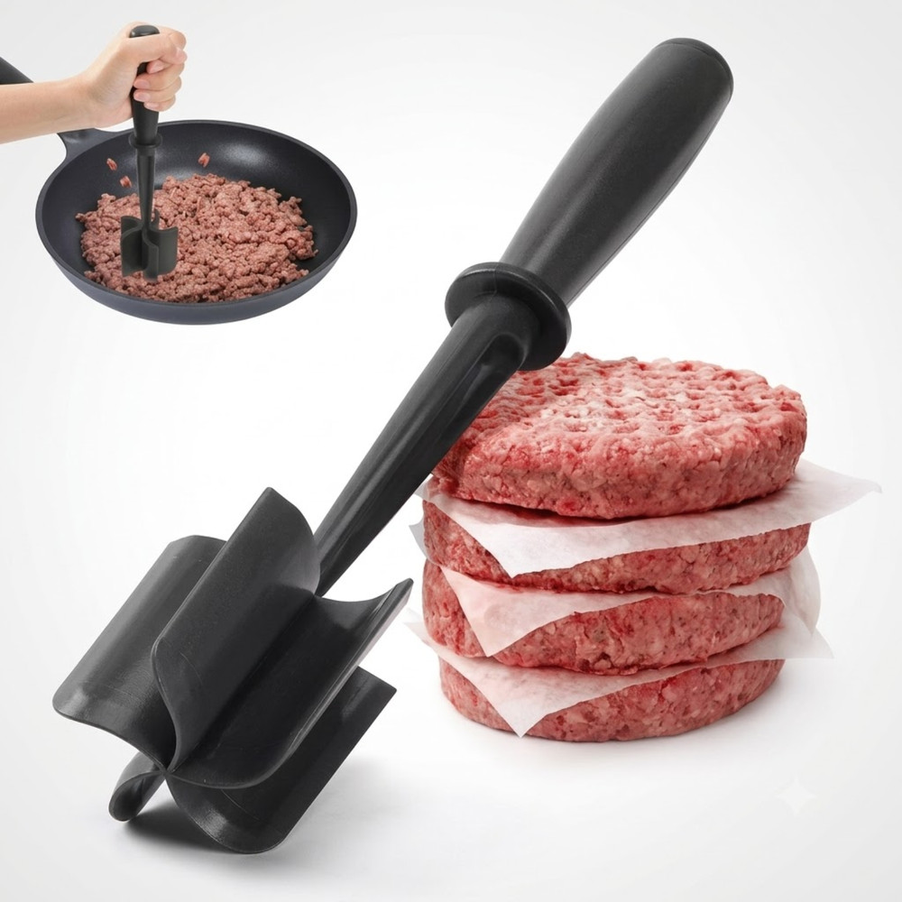 Meat Hamburger Chopper Heat Resistant Utensil Ground Beef Potato Masher Spatula