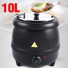 Electric Soup Kettle Warmer Countertop Food Warmer Pot Restaurant Cafeteria