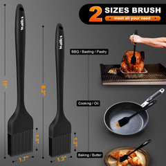 600°F Heat Resistant Silicone Basting Brushes BPA Free Pastry Brush, Spread Oil
