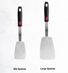 Stainless Steel Flexible Spatula Solid Turner, Thin Metal Spatula for Cast Iron