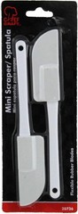 Select Plastic Mini Spatula Set, 6 inches in length 2 piece set, White