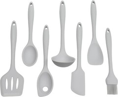 Premium Silicone Cooking Ladle, 11.25 inch, Gray