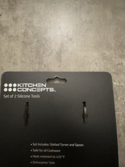 Slotted Turner And Spoon Set Of2 Silicone Tool Kitchen Concepts USA 🇺🇸 Seller