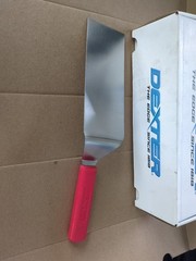 Dexter Russell Basic 31989 Square Edge 8 x 3″ Turner, Spatula Red Handle Qty-1