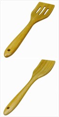 Set of 2 Large Spatula for Non Stick Cookware Eco-Friendly Bamboo Utensil S-4565