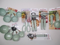 KitchenAid pistachio, mint, light green, pastel kitchen utensils (HPIA)